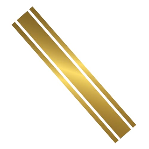 Ambiance Sticker Auto-Motorhaube, Aufkleber, Racing Body Side Stripe Decal, Dach Rock Stoßfänger Stripe Decal Vinyl Modifizierte Streifen Decal Car Dekor Gold Gold – 1 Stück 124 cm Ambiance Sticker Auto-Motorhaube, Aufkleber, Racing Body Side Stripe Decal, Dach Rock Stoßfänger Stripe Decal Vinyl Modifizierte Streifen Decal Car Dekor Gold Gold – 1 Stück 124 cm von Ambiance Sticker