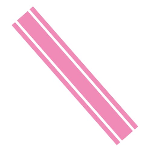 Ambiance Sticker Auto-Motorhaube, Aufkleber, Racing Body Side Stripe Decal, Dach Rock Stoßfänger Stripe Decal Vinyl Modifizierte Stripe Decal Car Dekor Rosa – 1 Stück 124 cm von Ambiance Sticker