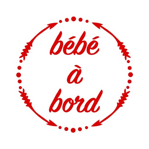 Ambiance Sticker Autoaufkleber "Baby an Bord", Rot, Tomaten, H 15 x B 15 cm Ambiance Sticker Autoaufkleber "Baby an Bord", Rot, Tomaten, H 15 x B 15 cm von Ambiance Sticker