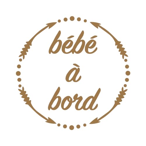 Ambiance Sticker Autoaufkleber Baby an Bord Kupfer – H 15 x L 15 cm von Ambiance Sticker