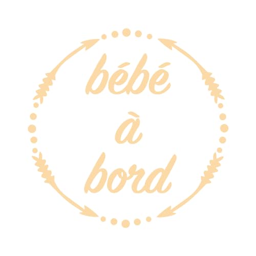 Ambiance Sticker Autoaufkleber Baby an Bord Sand – H15 x L15 cm von Ambiance Sticker