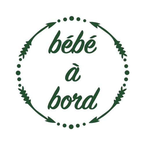 Ambiance Sticker Autoaufkleber Baby an Bordüre Dunkelgrün – H 15 x B 15 cm Ambiance Sticker Autoaufkleber Baby an Bordüre Dunkelgrün – H 15 x B 15 cm von Ambiance Sticker