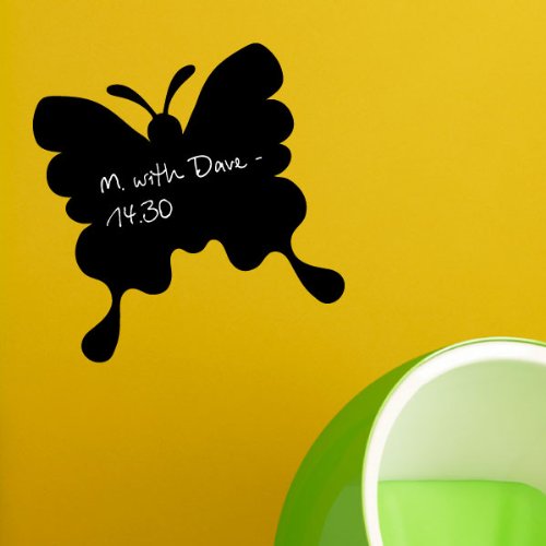 Ambiance Sticker Kreidetafel – Wandaufkleber, selbstklebend, abwischbar, Schmetterling, 70 x 70 cm von Ambiance Sticker