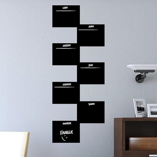 Ambiance Sticker Kreidetafel – Wandaufkleber, selbstklebend, abwischbar – MA Future Woche – H 55 x L 35 cm von Ambiance Sticker