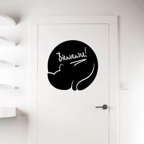 Ambiance Sticker Kreidetafel – Wandsticker, selbstklebend, abwischbar – Katze – H 25 x L 25 cm von Ambiance Sticker