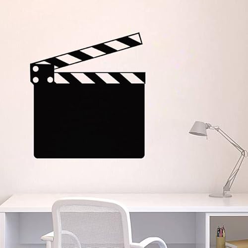 Ambiance Sticker Kreidetafel – Wandsticker, selbstklebend, abwischbar – Kinoklappe – 50 x 45 cm von Ambiance Sticker
