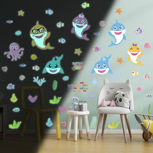 Ambiance Sticker Leuchtender Wandaufkleber für Kinder, fluoreszierend, Meerestiere, 55 x 40 cm Ambiance Sticker Leuchtender Wandaufkleber für Kinder, fluoreszierend, Meerestiere, 55 x 40 cm von Ambiance Sticker