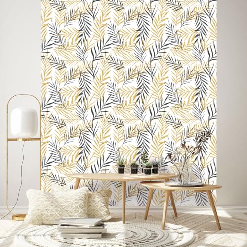Ambiance Sticker Vliestapete, vorgeklebt, riesige Fresken, tropische Palmblätter, selbstklebend, dekorativ, H 300 x B 60 cm Ambiance Sticker Vliestapete, vorgeklebt, riesige Fresken, tropische Palmblätter, selbstklebend, dekorativ, H 300 x B 60 cm von Ambiance Sticker