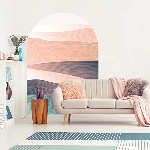 Ambiance Sticker Vliestapete Riesenfresken Vorgekleistert -Tramonto-Bogen - Dekoratives Etikett | H85 x L60 cm von Ambiance Sticker