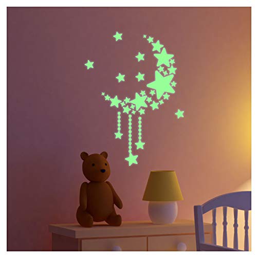 Im Dunkeln leuchtender sternenklarer Himmel mit Mond Wandsticker Wandtattoo Wandaufkleber - 25 x25 cm Im Dunkeln leuchtender sternenklarer Himmel mit Mond Wandsticker Wandtattoo Wandaufkleber - 25 x25 cm von Ambiance