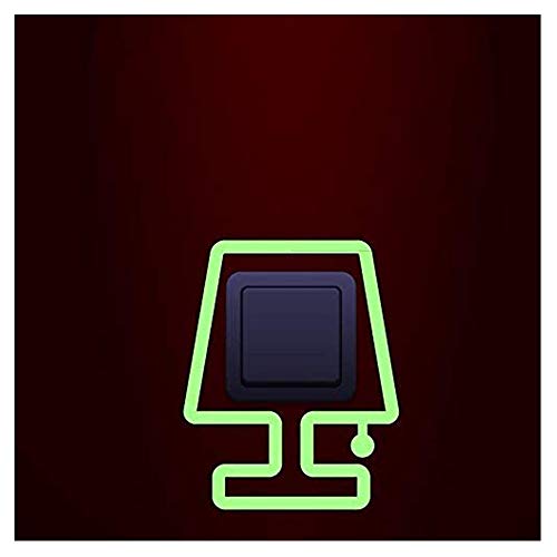 Phosphoreszierende Wandtattoo Lampe 2-25 x 20 cm von Ambiance Sticker
