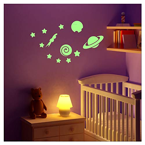 Phosphoreszierende Wandtattoo Planeten und Sterne - 50 x 10 cm Phosphoreszierende Wandtattoo Planeten und Sterne - 50 x 10 cm von Ambiance Sticker