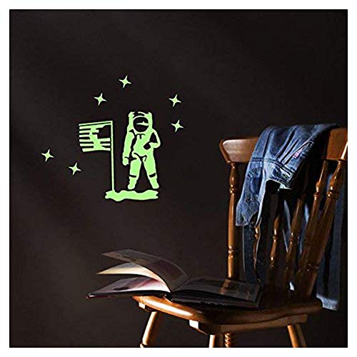 Phosphoreszierende Wandtattoo ersten Schritt auf dem Mond - 50 x 40 cm Phosphoreszierende Wandtattoo ersten Schritt auf dem Mond - 50 x 40 cm von Ambiance Sticker