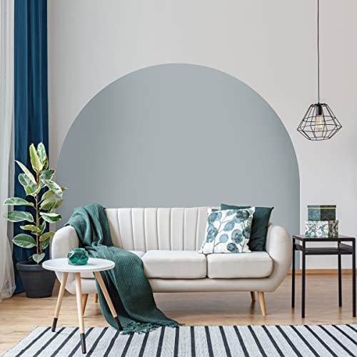 Selbstklebende Stimmungsaufkleber für Bett, Kopfteil, Bogen, Wandaufkleber | Halbkreis-Wandtattoo für Wohn- und Schlafzimmerdekoration | L200 x H150 cm - Silber Selbstklebende Stimmungsaufkleber für Bett, Kopfteil, Bogen, Wandaufkleber | Halbkreis-Wandtattoo für Wohn- und Schlafzimmerdekoration | L200 x H150 cm - Silber von Ambiance Sticker