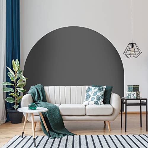 Selbstklebende Stimmungsaufkleber für Bett, Kopfteil, Bogen, Wandaufkleber | Halbkreis-Wandtattoo für Wohn- und Schlafzimmerdekoration | L220 x H180 cm - Dunkelgrau Selbstklebende Stimmungsaufkleber für Bett, Kopfteil, Bogen, Wandaufkleber | Halbkreis-Wandtattoo für Wohn- und Schlafzimmerdekoration | L220 x H180 cm - Dunkelgrau von Ambiance Sticker