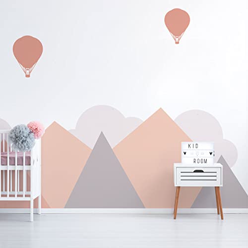 Wandsticker Kinder Deko Babyzimmer Wandsticker Kinder Wandsticker skandinavische Berge Stockholm H80 x L 105 cm von Ambiance Sticker