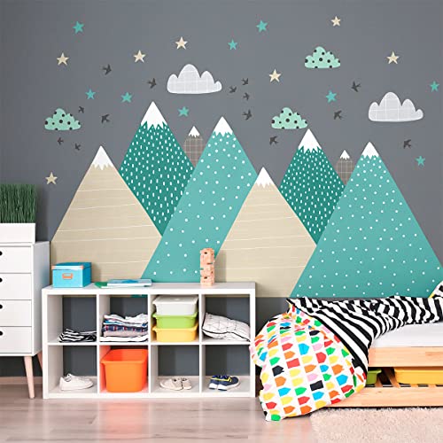 Wandsticker Kinder Dekoration Babyzimmer Wandtattoo Kinder Wandaufkleber Skandinavisch Wandsticker Riesen Berge Skandinavien Sofika H60 x 90 cm Wandsticker Kinder Dekoration Babyzimmer Wandtattoo Kinder Wandaufkleber Skandinavisch Wandsticker Riesen Berge Skandinavien Sofika H60 x 90 cm von Ambiance Sticker