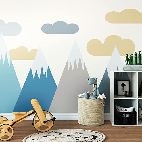 Wandsticker für Kinder, Dekoration für Babyzimmer, selbstklebend, riesig, für Kinder, skandinavische Berge, Volka, 50 x 75 cm Wandsticker für Kinder, Dekoration für Babyzimmer, selbstklebend, riesig, für Kinder, skandinavische Berge, Volka, 50 x 75 cm von Ambiance Sticker