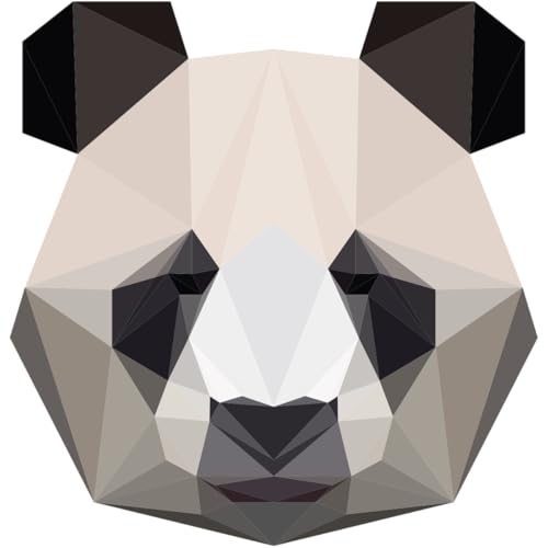 Ambiance Wandtattoo, selbstklebend, für Schlafzimmer, Kinderzimmer und Wohnzimmer, Origami-Panda, 60 x 60 cm Ambiance Wandtattoo, selbstklebend, für Schlafzimmer, Kinderzimmer und Wohnzimmer, Origami-Panda, 60 x 60 cm von Ambiance Stickers