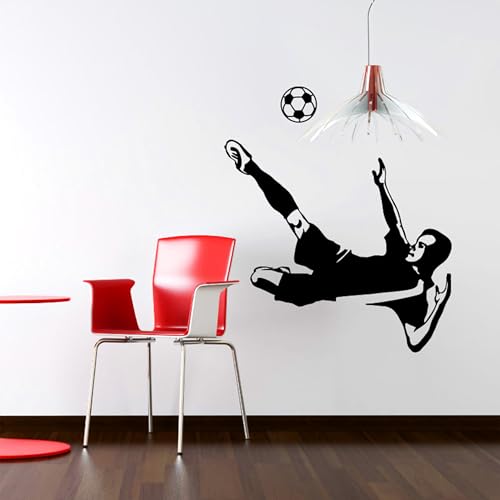 Ambiance -live Footballer 7 Wandtattoo - 55 x 85 cm schwarz von Ambiance