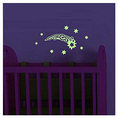 Ambiance Phosphoreszierende Wandtattoo Komet - 10 x 55 cm von Ambiance
