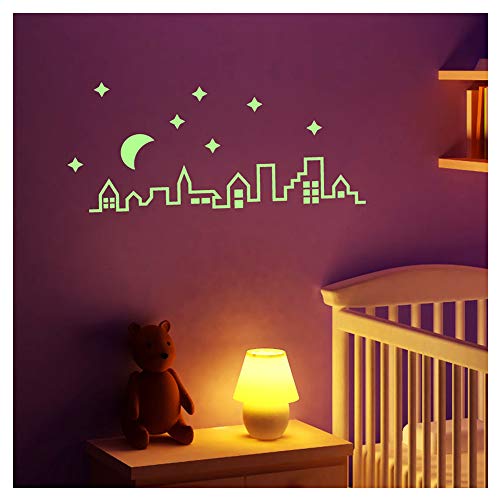 Phosphoreszierende Wandtattoo Skyline der Stadt 2 - 10 x 55 cm Phosphoreszierende Wandtattoo Skyline der Stadt 2 - 10 x 55 cm von Ambiance Sticker