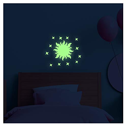 Phosphoreszierende Wandtattoo Sonne 2 - 20 x 20 cm Phosphoreszierende Wandtattoo Sonne 2 - 20 x 20 cm von Ambiance Sticker