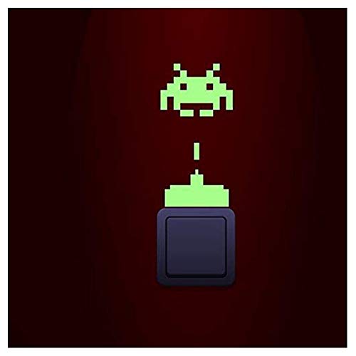 Ambiance Sticker Space Invaders Leuchtstoffröhre, 15 x 10 cm von Ambiance Sticker