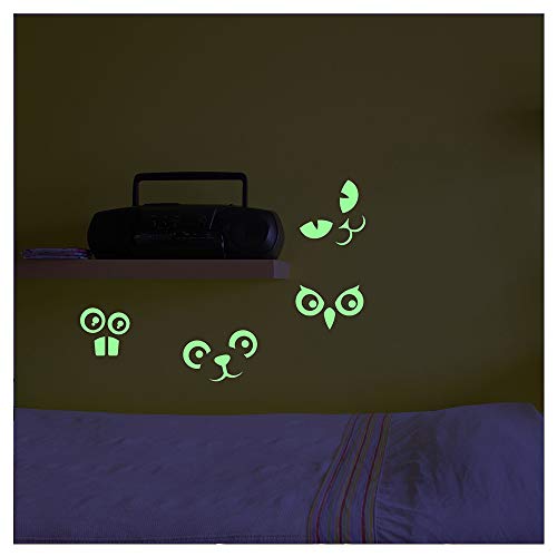 Phosphoreszierende Wandtattoo Tieraugen - 10 x 50 cm Phosphoreszierende Wandtattoo Tieraugen - 10 x 50 cm von Ambiance Sticker