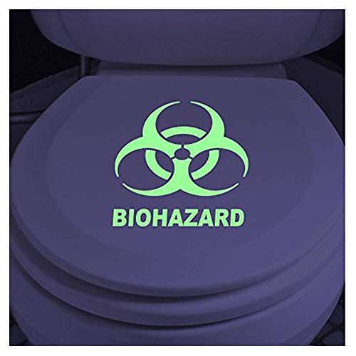 Phosphoreszierende Wandtattoo biohazard - 25 x 20 cm von Ambiance Sticker
