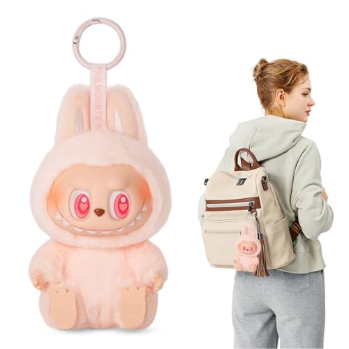 Ambolio Labubu,Labubu Puppe, 17cm Labubu Keychain, Labubu Kuscheltier, Labubu Plush Doll, Labubu Popmart Monster Keychain,Gilt für Kind Tasche Dekorationen Anhänger von Ambolio