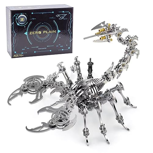 Amecon Scorpion King 3D Metall Puzzles Kits für Erwachsene, 200 Teile 3D Metal Mechanical Puzzle Mechanische Montage Modell, Adventskalender 2023 Puzzle Geschenk Ornamente von Amecon