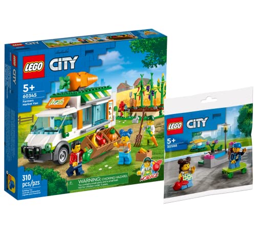 Lego City Set : Gemüse-Lieferwagen 60345 + Kinderspielplatz 30588 Polybag von Ameet Verlag