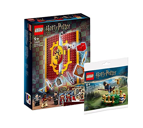 Lego Harry Potter Set: Hogwarts - Hausbanner Gryffindor (76409) + Quidditch Training (30651), für Kinder ab 9 Jahren von Ameet Verlag