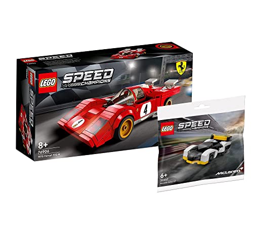 Lego Speed Champions Set: 1970 Ferrari 512 M (76906) + McLaren Solus GT (30657), Modellautos von Ameet Verlag