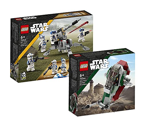 Lego Star Wars Set: 501st Clone Troopers™ Battle Pack (75345) + Boba Fetts Starship™ – Microfighter (75344) von AMEET Verlag
