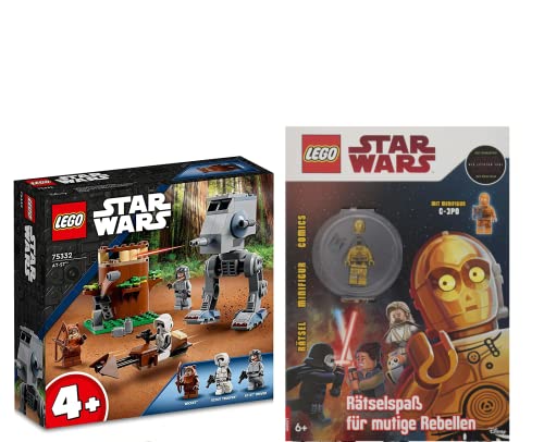 Lego Star Wars Set: at-ST 75332 + Star Wars Rätselspaß für mutige Rebellen (Softcover) von Ameet Verlag