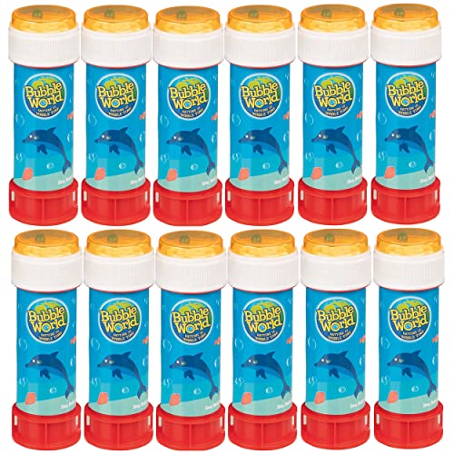 Ameisenkeks® 12 x Seifenblasen Meer für Kinder 12er Set mit Kugelgeduldsspiel ideal für Geburtstage Sparpaket von Ameisenkeks