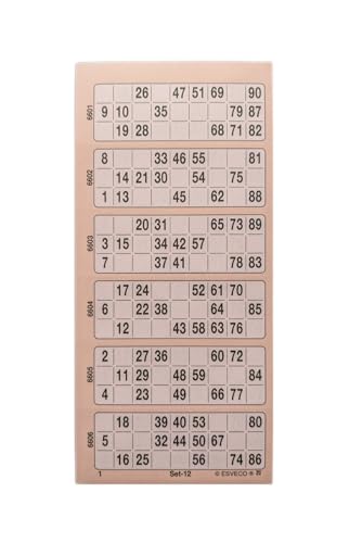 Ameisenkeks® Bingoticket-Block 600 Tickets System 15 aus 90 Nr.10 ORANGE von Ameisenkeks