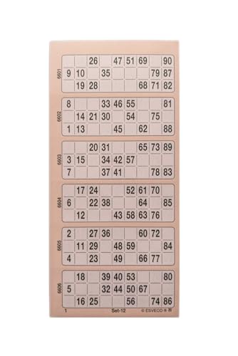 Ameisenkeks® Bingoticket-Block 600 Tickets System 15 aus 90 Nr.10 ORANGE von Ameisenkeks