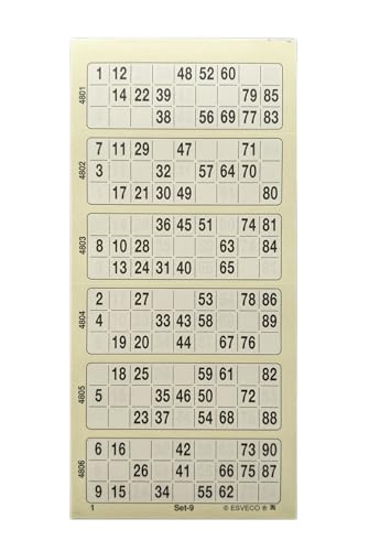 Ameisenkeks® Bingoticket-Block 600 Tickets System 15 aus 90 Nr.3 GELB von Ameisenkeks