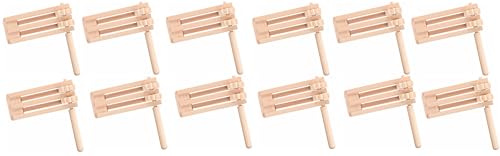 Ameisenkeks® Doppel-Holzratsche für Kinder – Traditionelles Lärminstrument aus Holz, ideal für Karneval, Ostern, Sportevents und Spiele – Robuste Qualität, Spaß für drinnen und draußen - 12 Stück von Ameisenkeks