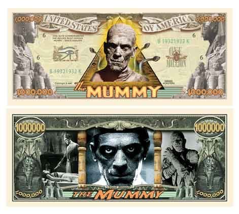 Mummy Million Dollar Bill With Bill Protector von American Art Classics