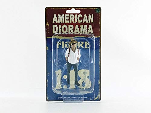 American Diorama Miniaturauto aus der Kollektion, 38223, schwarz/weiß von American Diorama