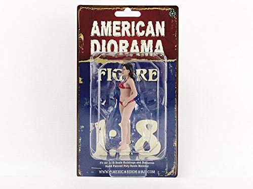 American Dioma 38174 Miniaturauto aus der Kollektion, Rot von American Diorama