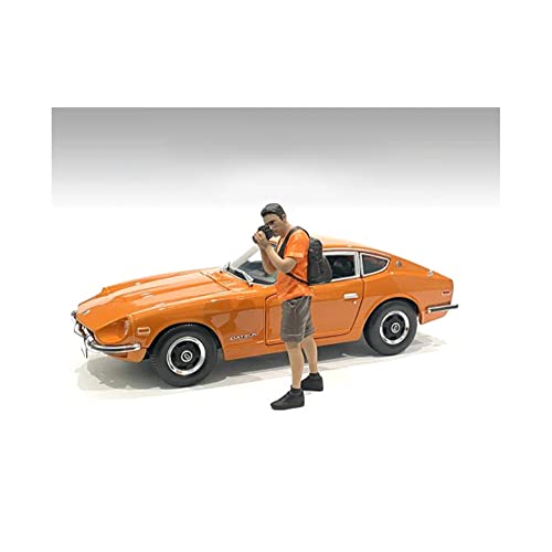 American Diorama 76294 Miniaturauto, Orange/Braun von American Diorama