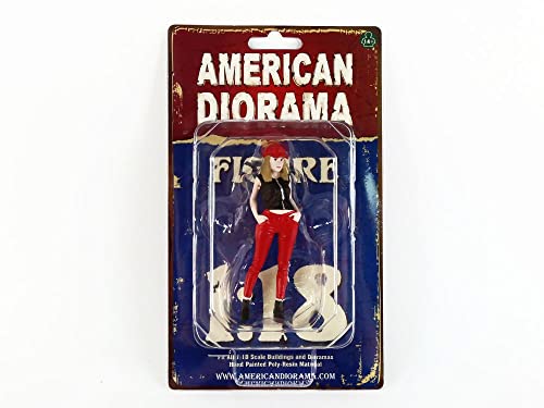 American Diorama 76301 Miniaturauto, Rot/Schwarz von American Diorama