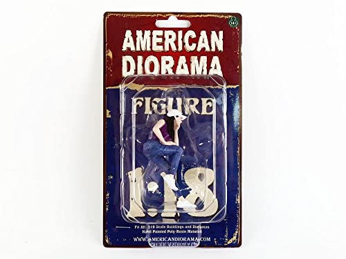 American Diorama 76305 Miniaturauto, Violett/Blau/Weiß von American Diorama