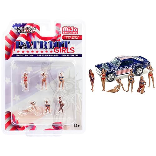 American Diorama Patriot Girls 1:64 Metallfiguren Set AD-76498MJ (6 Figuren) von American Diorama