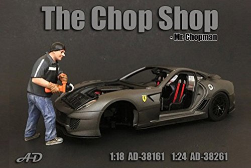 American Diorama – The Chop Shop – Mr chopman Auto Miniatur, 38161, grau von American Diorama